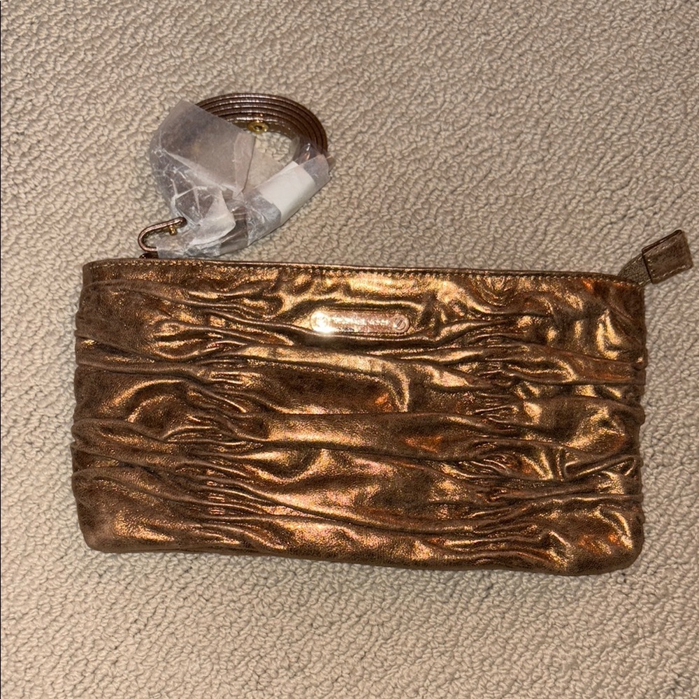 MICHAEL Michael Kors Rouched Textured Clutch